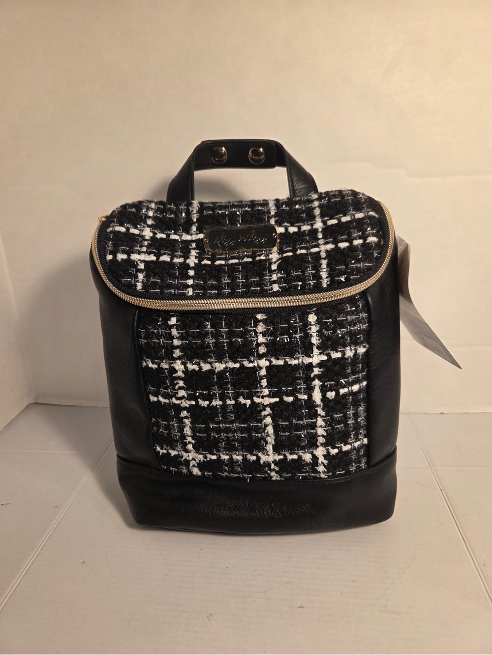 Itzy Ritzy Chill Like A Boss Bottle Bag The Kelly Black Tweed Diaper Accessory - Picture 6 of 10